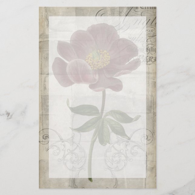 Papelería Floral francesa I (Anverso)