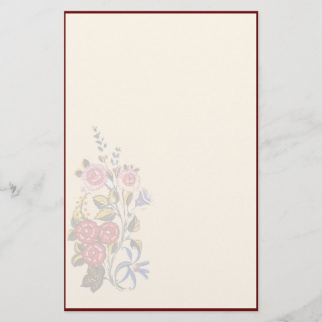 Papelería Floral húngara (Anverso)