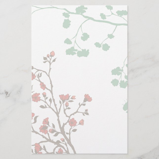 Papelería Floral moderna 2 (Anverso)