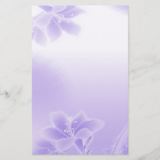 Papelería Floral morada mística
