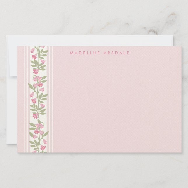 Papelería Floral personalizada elegante (Anverso)