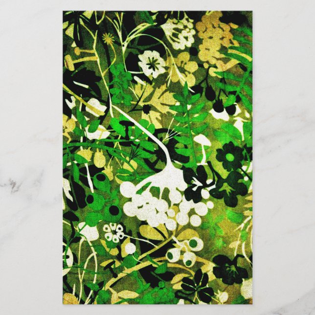 Papelería Floral retro Wacky 1 (Anverso)