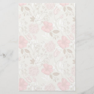 Papelería Floral rosado bonito