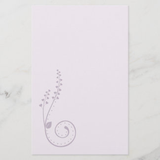 Papelería Floral Swirl Stationery