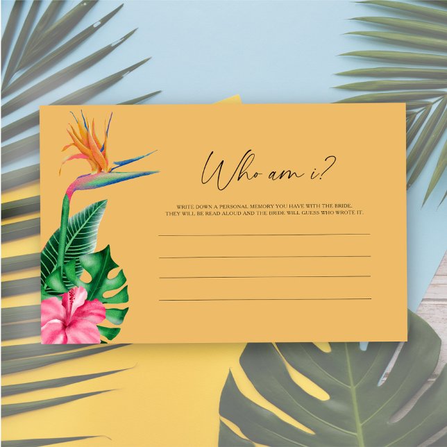 Papelería Floral tropical - ¿Quién soy? (Subido por el creador)