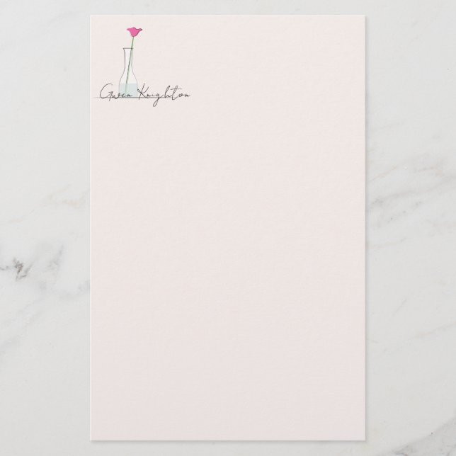 Papelería Florero (Anverso)