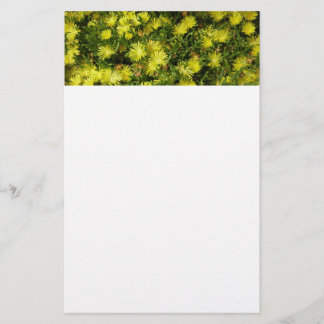 Papelería Flores amarillas de la planta de hielo de oro