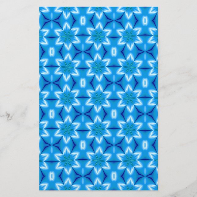 Papelería Flores blancas congeladas (Anverso)