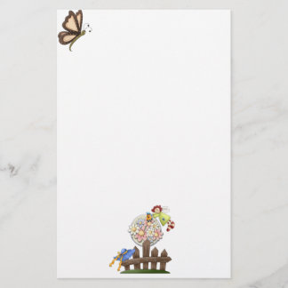 Papelería Flores de agua de ángel de campo lindo