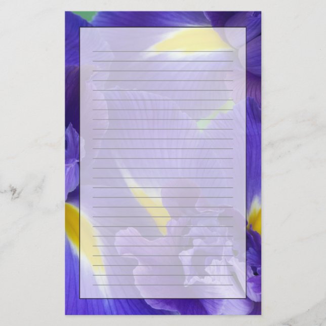 Papelería flores de lirio (Anverso)