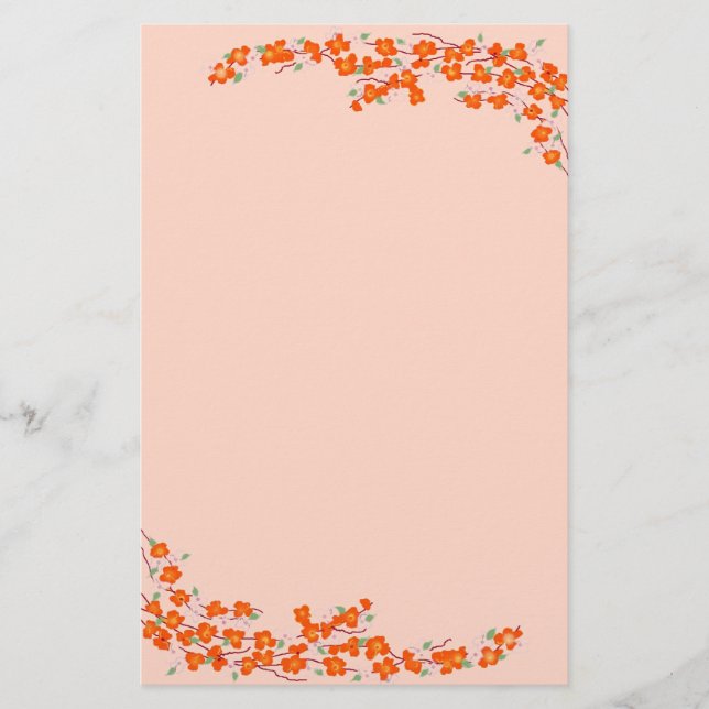 Papelería Flores de Naranja (Anverso)