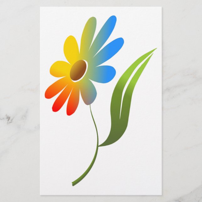 PAPELERÍA FLORES DE RAINBOW (Anverso)