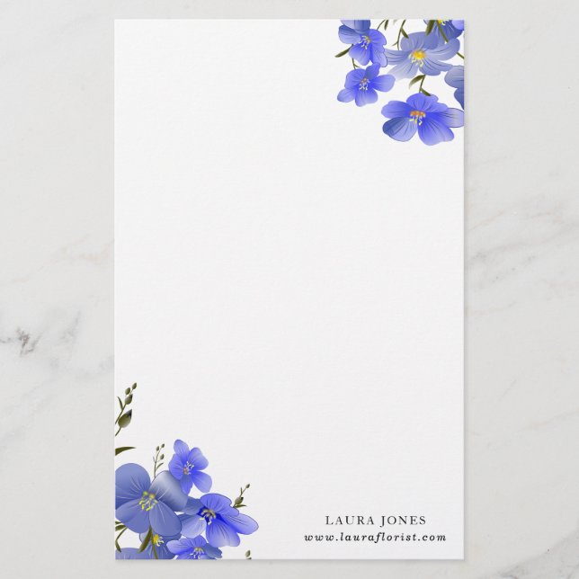 Papelería Flores FL18 Stationery (Anverso)