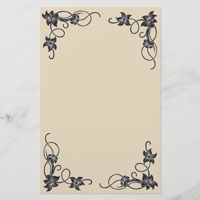 PAPELERÍA FLORES FLORALES (Anverso)
