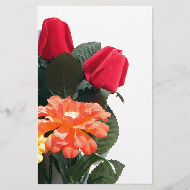 Papelería Flores multicolores (Anverso)