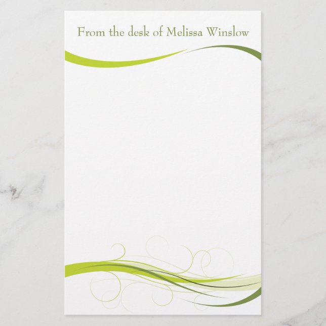 Papelería Flores orgánicas simples Estacionamiento de 5,5" x (Anverso)