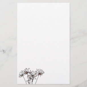 Papelería Flores secadas acuarela