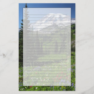 Papelería Flores silvestres en el Monte Rainier