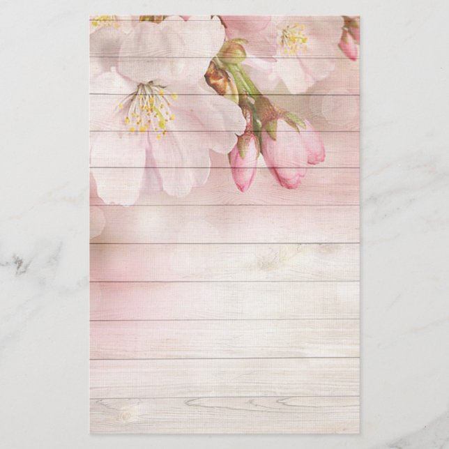 Papelería Flores y madera (Anverso)
