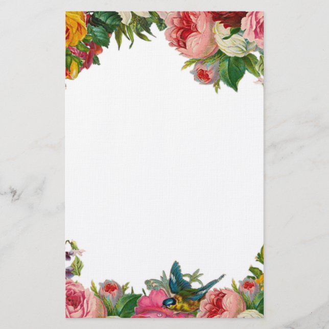 Papelería Flores y Ruiseñor (Anverso)