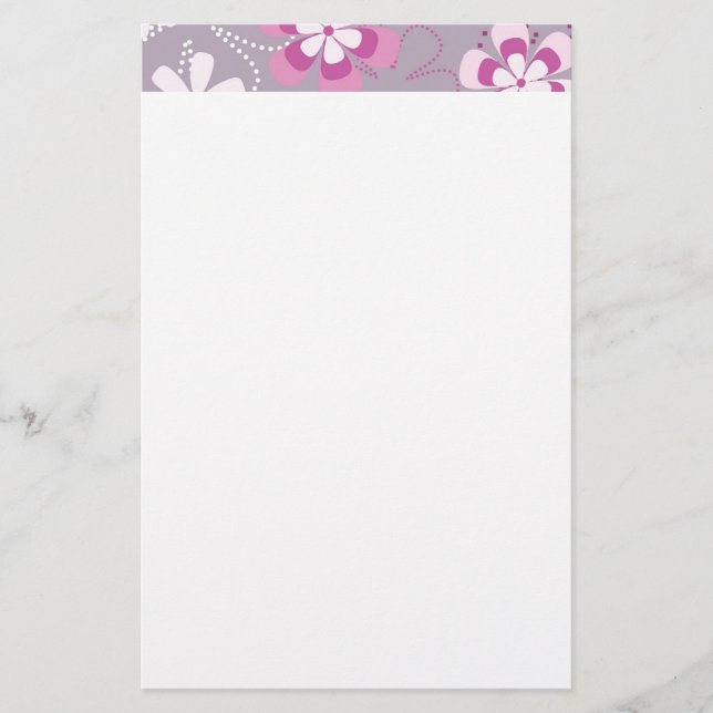 Papelería Flower power (Anverso)