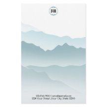 Fondo Clásico de Montañas Rodantes Azul