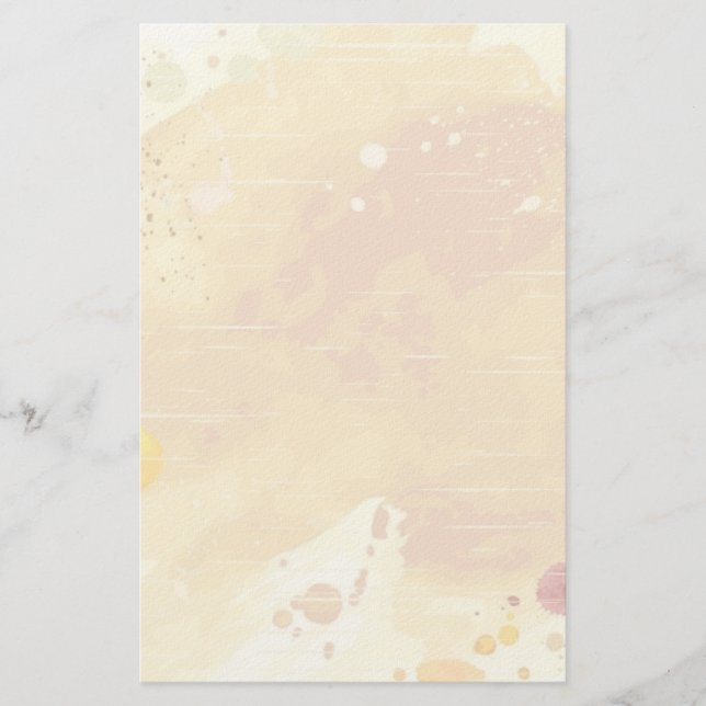 Papelería fondo de color agua (Anverso)