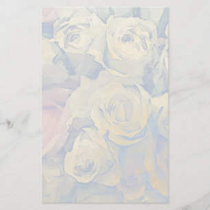 Papelería fondo de color floral vintage