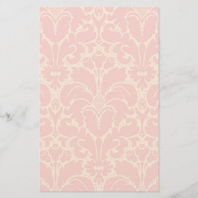 Papelería Fondo de damasco de estilo barroco (Anverso)