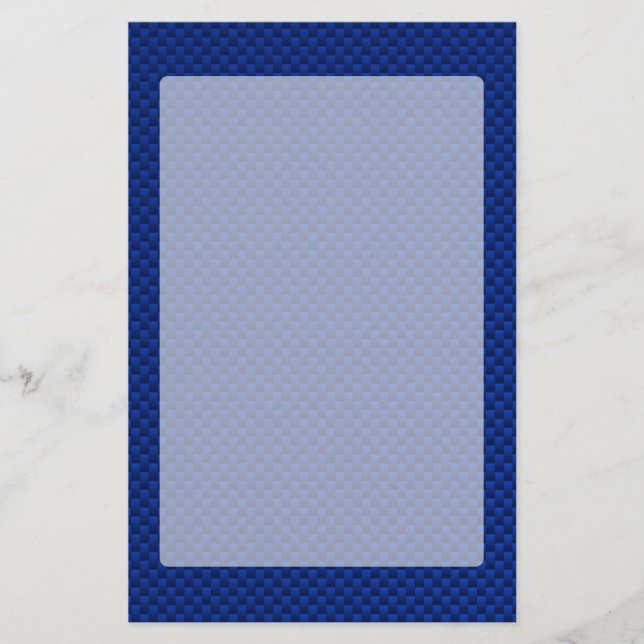 Papelería Fondo De Decoración De Fibra De Carbono Azul (Anverso)