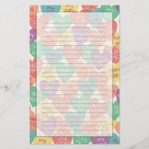 Papelería Fondo de la forma de amor