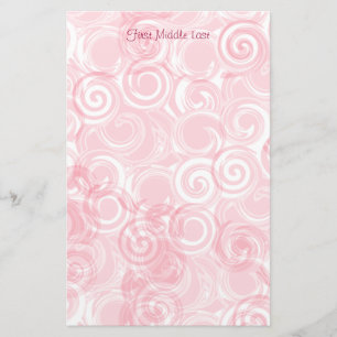 Papelería Fondo de la plantilla Personalizado de espiral ros
