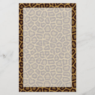 Papelería Fondo de la teja con una piel del leopardo