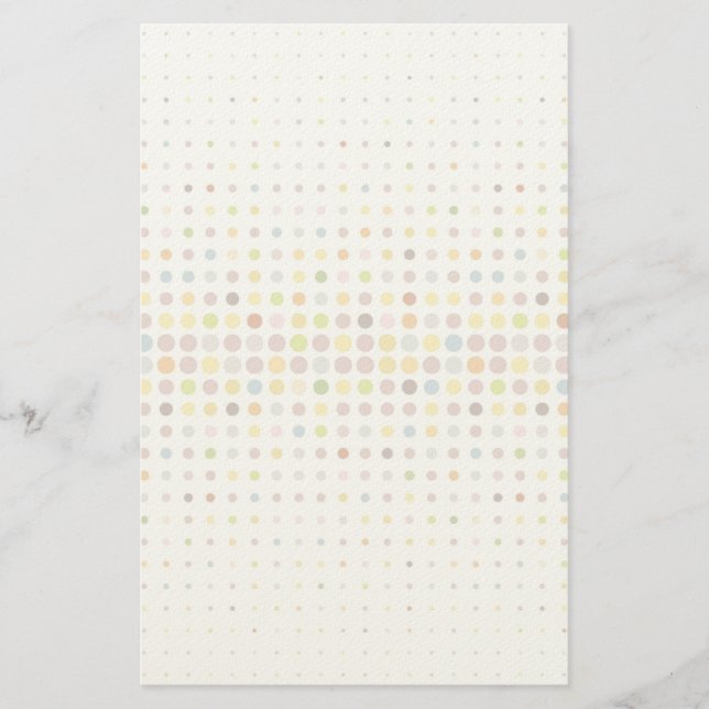 Papelería Fondo de punto multicolor (Anverso)