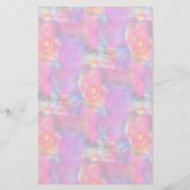 Papelería Fondo de textura rosa, azul, rojo (Anverso)