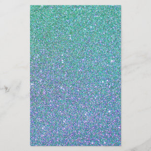 Papelería Fondo del brillo de Ombre del verde azul