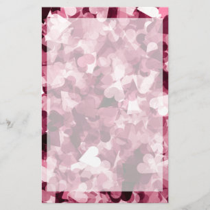 Papelería Fondo del Corazón Rosa Kawaii