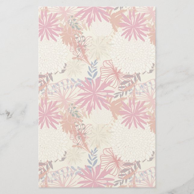 Papelería Fondo floral 3 (Anverso)