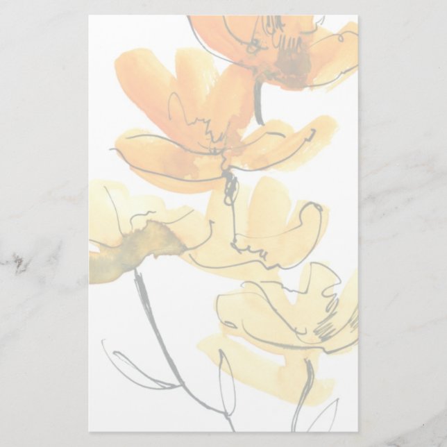Papelería Fondo floral abstracto (Anverso)