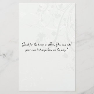 Papelería Fondo floral gris