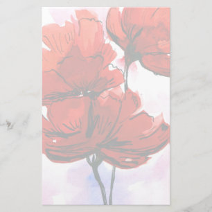 Papelería Fondo floral pintado extracto 2