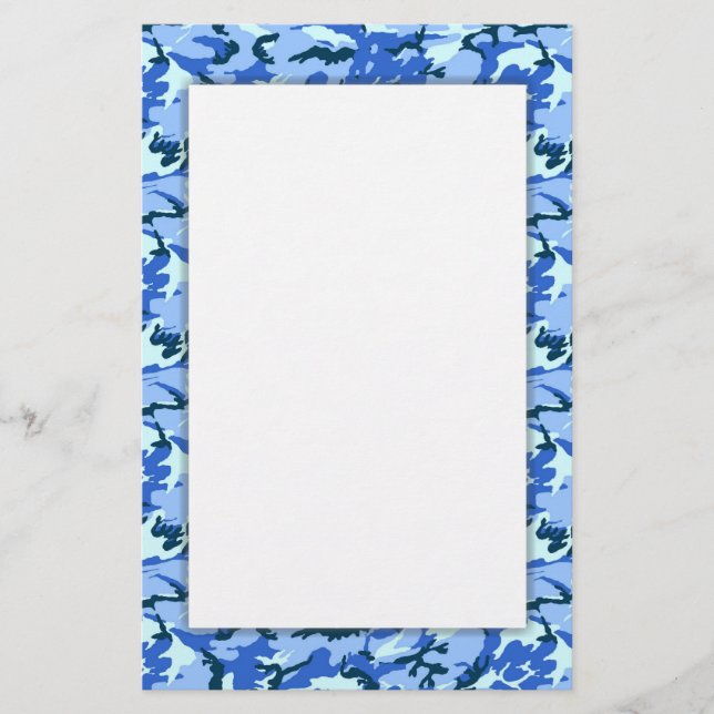 Papelería Fondo militar del camuflaje azul (Anverso)