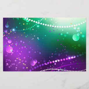 Papelería Fondo morado festivo Mardi Gras