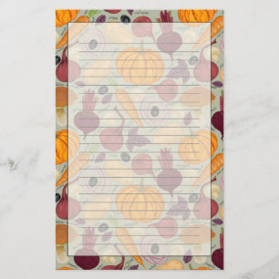 Papelería Fondo retro de verduras frescas