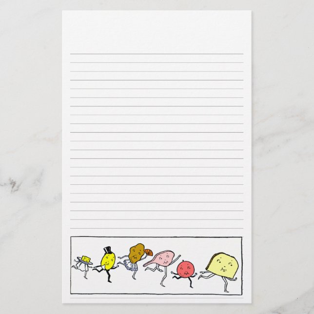 Papelería Foods Vintage Kitchen Art Stationery (Anverso)