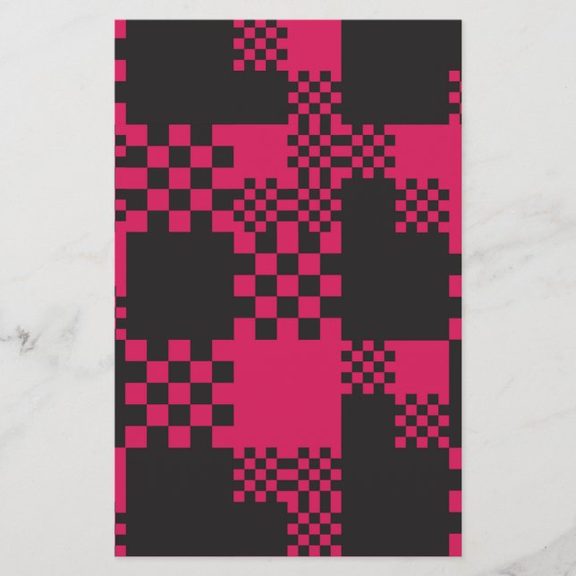 Papelería forma de bloque cuadrado de cubo creativo (Anverso)