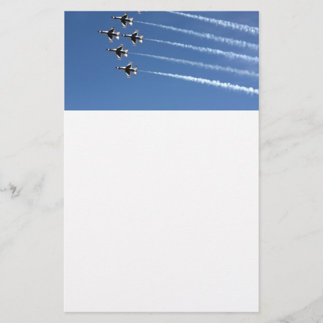 Papelería Formación delta F-16 Thunderbirds (Anverso)