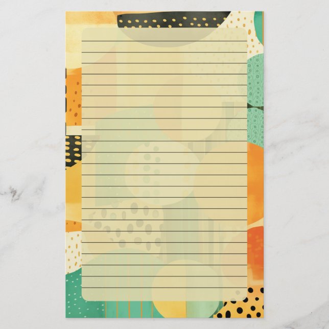 Papelería Formas geométricas (Anverso)