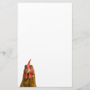 Papelería Foto de animal de granja divertida de pollo