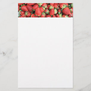 Papelería Foto de Fresas de Jugo Rojo